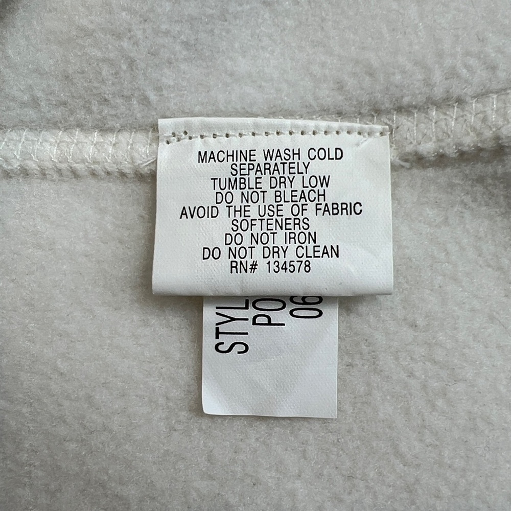 Vineyard Vines Harbor Fleece Vest Full Zip with Zip Pockets White SZ S - Picture 6 of 8